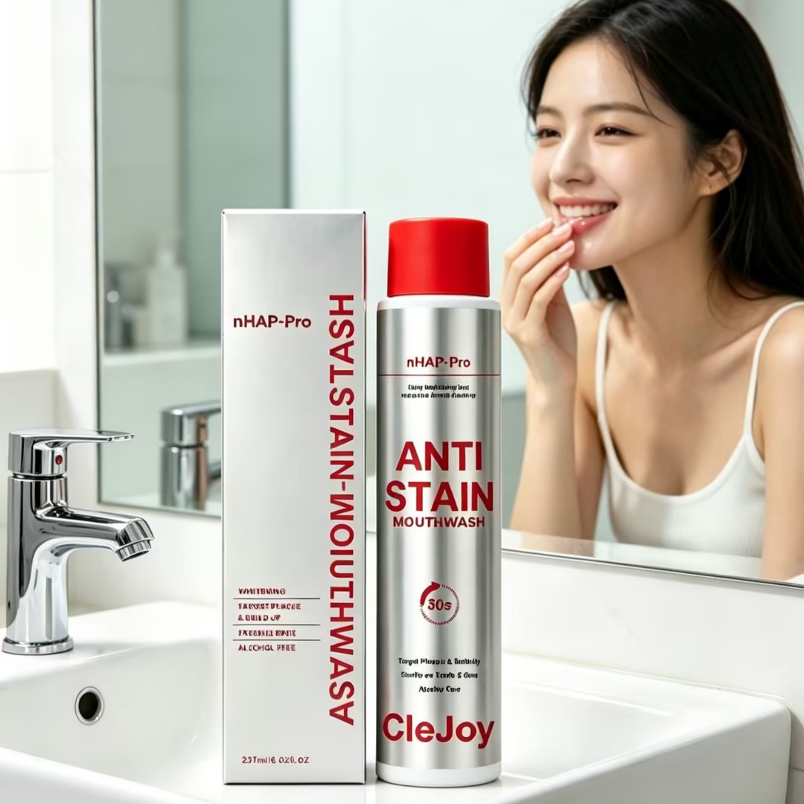 Enjuague Bucal Clejoy para Die - Teeth Whitening Mouthwash reseña y precio