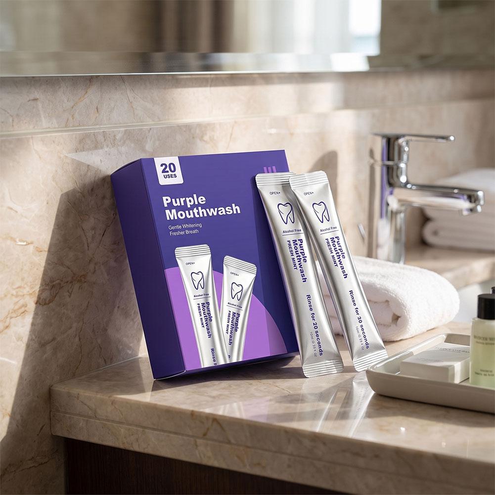 Enjuague Bucal Morado para Lim - Teeth Whitening Mouthwash reseña y precio